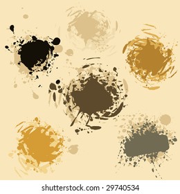 Grunge frame, design elements