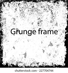 Grunge Frame. Distress Frame . Vector Illustration.
