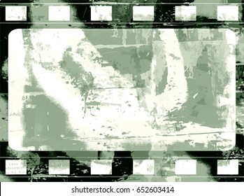 Grunge Frame Or Distressed Texture . Large High Detailed Decorative Vector Vintage Weathered Border. Great Grunge Background Or Retro Design Decor Element For Your Projects.