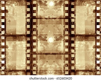 Grunge Frame Or Distressed Texture . Large High Detailed Decorative Vector Vintage Weathered Border. Great Grunge Background Or Retro Design Decor Element For Your Projects.