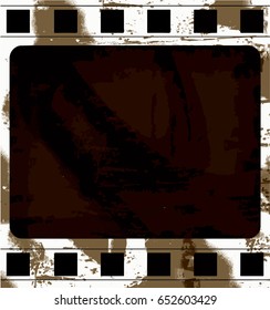 Grunge Frame Or Distressed Texture . Large High Detailed Decorative Vector Vintage Weathered Border. Great Grunge Background Or Retro Design Decor Element For Your Projects.