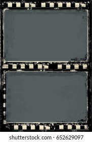 Grunge Frame Or Distressed Texture . Large High Detailed Decorative Vector Vintage Weathered Border. Great Grunge Background Or Retro Design Decor Element For Your Projects.
