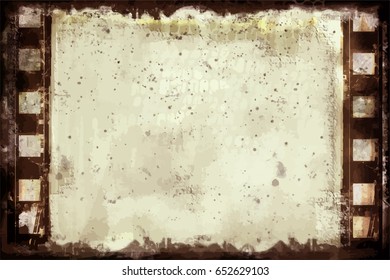 Moldura De Grunge Ou Textura Apertada . Grande Vetor Decorativo Detalhado Vintage Weathered Borda. Grande Fundo Grunge Ou Elemento De Decoração De Design Retro Para Seus Projetos.
