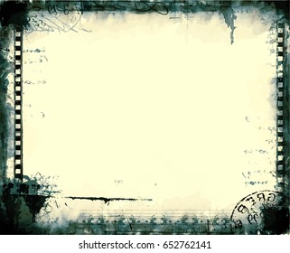 Grunge-Rahmen oder bedrückte Textur . Große, dekorative Vectorvintage-Grenze. Großartiger Grunge-Hintergrund oder Retro-Design-Dekor für Ihre Projekte.