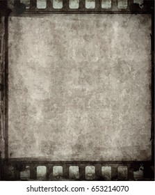 Grunge Frame Or Distressed Texture . Large High Detailed Decorative Vector Vintage Weathered Border. Great Grunge Background Or Retro Design Decor Element For Your Projects.