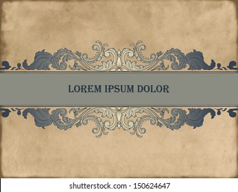  Grunge frame. Easy to edit. Perfect for invitations or announcements. Vector illustration