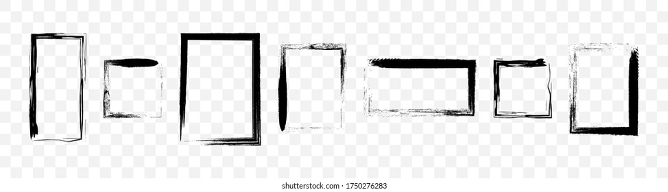 Grunge. Frame. Grunge frames collection. Grunge frame, isolated. Vector illustration