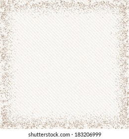 Grunge frame on a grain stripe background. The layer with stripes (with no grain texture) is seamless.