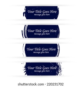 grunge frame paper label