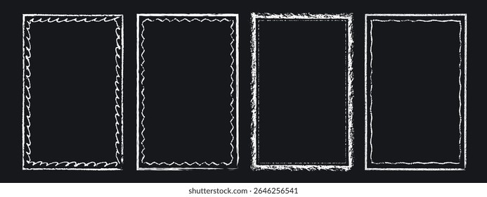 Grunge frame with rough texture. Overlay distressed backdrop. Dirty urban illustration. Messy damaged abstract vector design.Place for text, quote. Design for card, poster, logo.