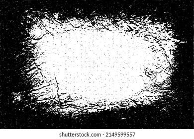 Grunge frame, rough vector background