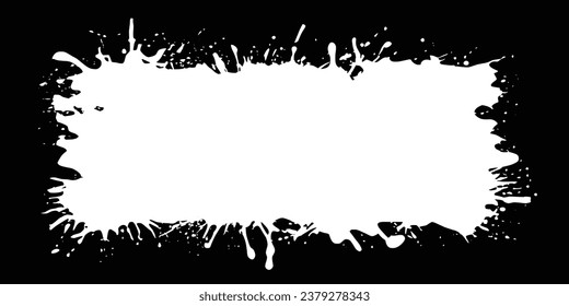 Grunge frame, rough vector background