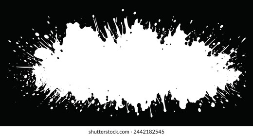 Grunge frame, rough vector background