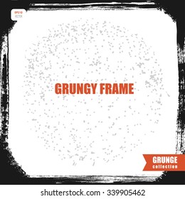 grunge frame with round corners