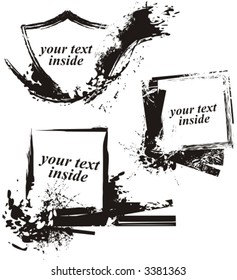 Grunge frame series. Add your text inside. Check my portfolio for more of this series as well as thousands of other great vector items.