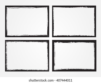 Grunge Frame Set. Grunge Backgrounds. Vector Distress Frames.