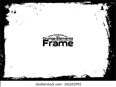 Grunge frame set texture - Abstract design template. Stock vector set - easy to use