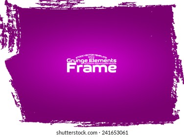 Grunge frame set texture - Abstract design template. Stock vector set - easy to use