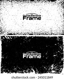 Grunge frame set texture - Abstract design template. Stock vector set - easy to use