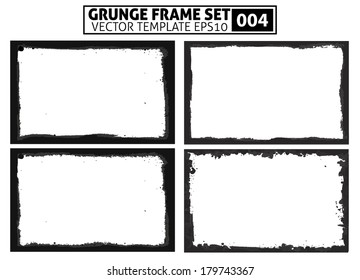 Grunge frame set. vector template