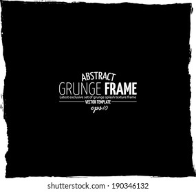 Grunge frame set. vector template