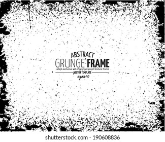 Grunge frame set. vector template