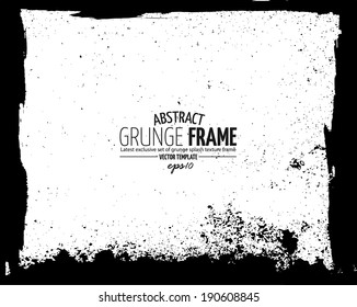 Grunge frame set. vector template