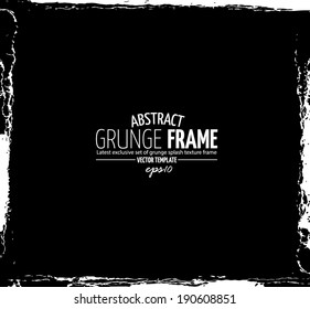 Grunge frame set. vector template
