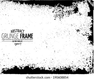 Grunge frame set. vector template