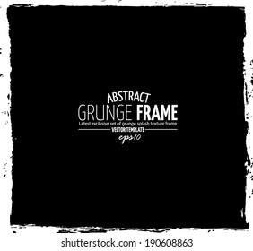 Grunge frame set. vector template