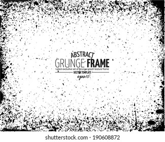 Grunge frame set. vector template