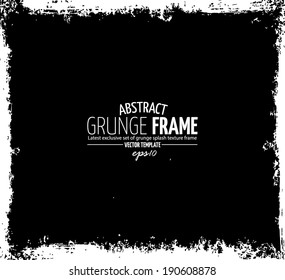 Grunge frame set. vector template