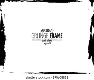 Grunge frame set. vector template