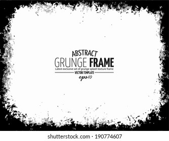Grunge frame set. vector template