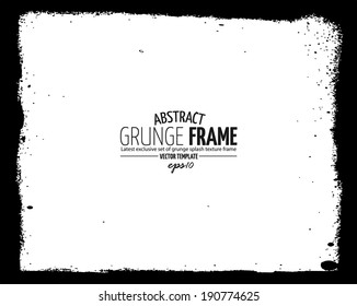 Grunge frame set. vector template