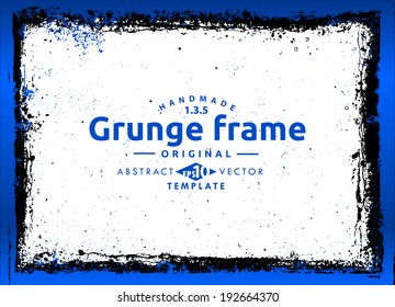 Grunge frame set. vector template