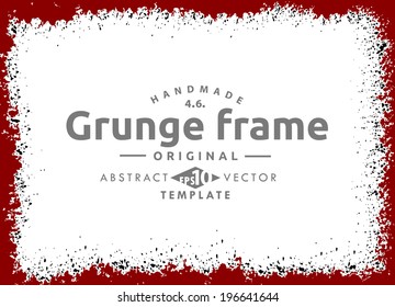 Grunge frame set. vector template