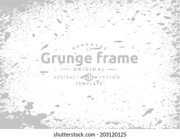 Grunge frame set. vector template