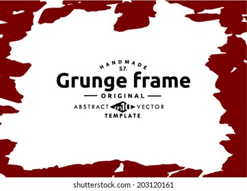 Grunge frame set. vector template