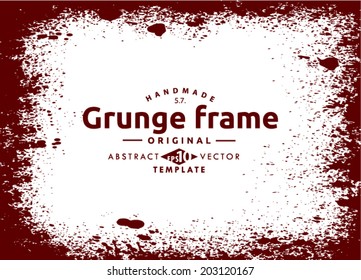 Grunge frame set. vector template