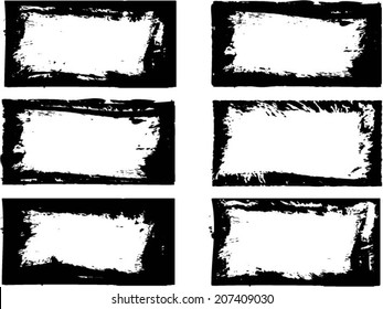 Grunge frame set. vector template