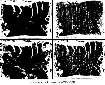 Grunge frame set. vector template