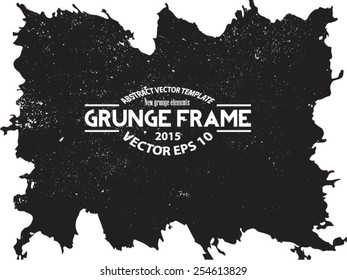 Grunge frame set. vector template