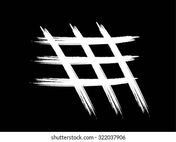 Grunge frame set vector template black and white