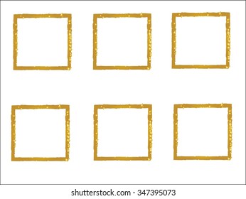 Grunge frame set. vector template