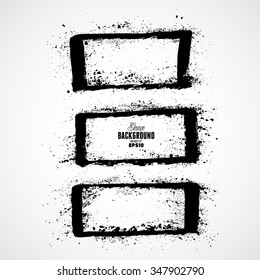 Grunge frame set. vector template