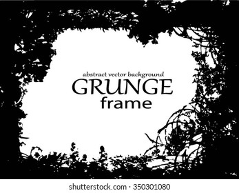 Grunge frame set. vector template