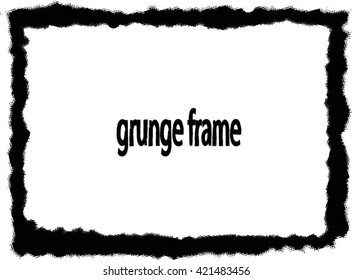 Grunge frame set. vector template
