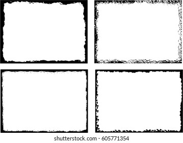 Grunge frame set. vector template