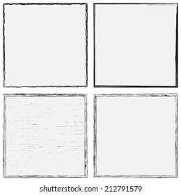 Grunge Frame Set for your design. EPS10 vector.